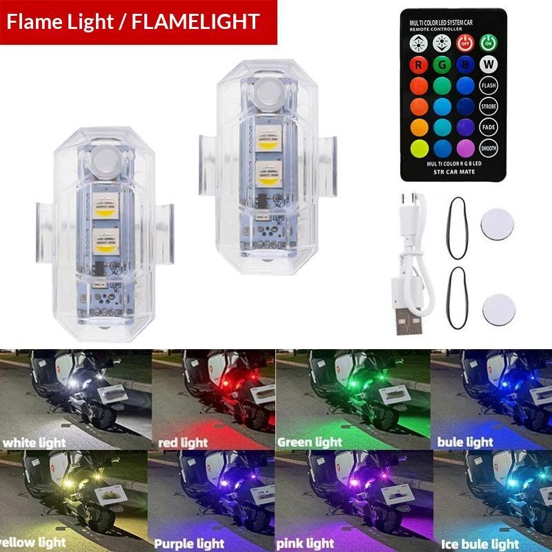 Drone Strobe Light - ضوء تحذير LED RGB للدراجات النارية،