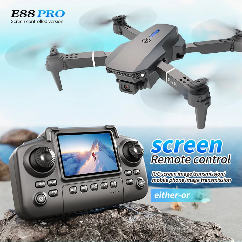 Drone Controller Screen - طائرة بدون طيار احترافية E88 PRO