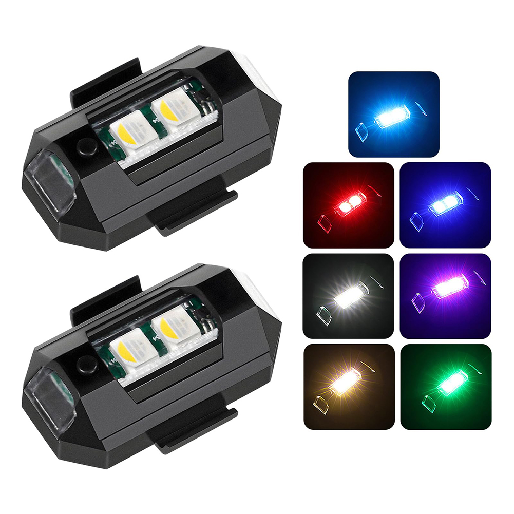 Drone Beacon Light - 2 قطعة أضواء LED صغيرة ستروب