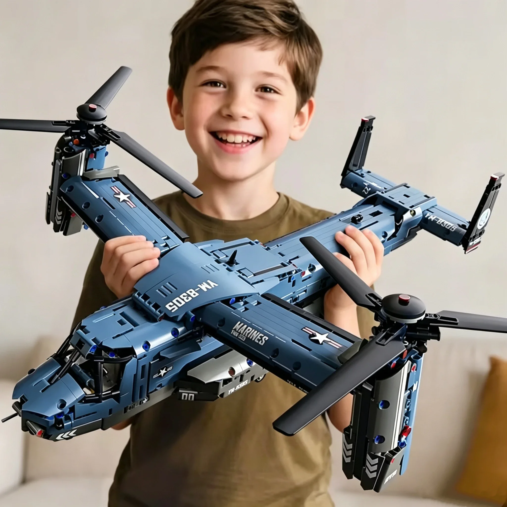 Jjrc Drone X12 - مجموعة مكعبات بناء طائرة V-22 Osprey