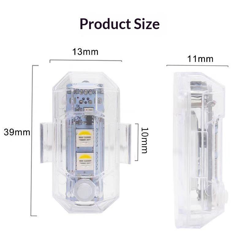 ضوء تحذير LED RGB للدراجات الن - مراجعة Drone Strobe Light وسعره