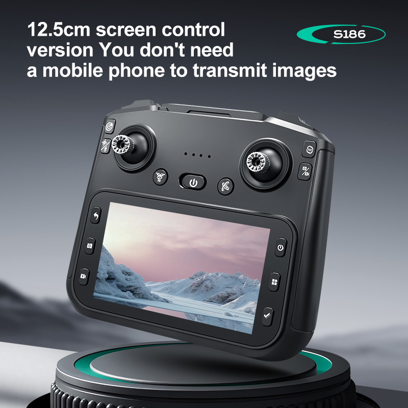 2025 S186 الطائرة بدون طيار ال - مراجعة Drone Controller Screen وسعره