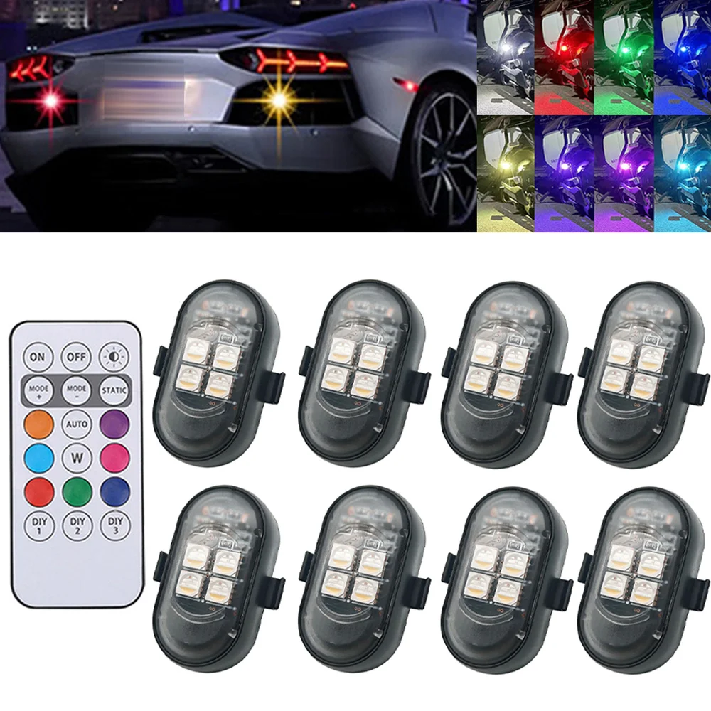 1-8 قطع أضواء تحذير قابلة لإعا - مراجعة Drone Strobe Light وسعره