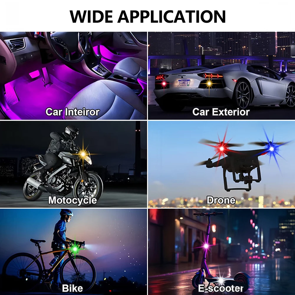 1-8 قطع أضواء تحذير قابلة لإعا - مراجعة Drone Strobe Light وسعره