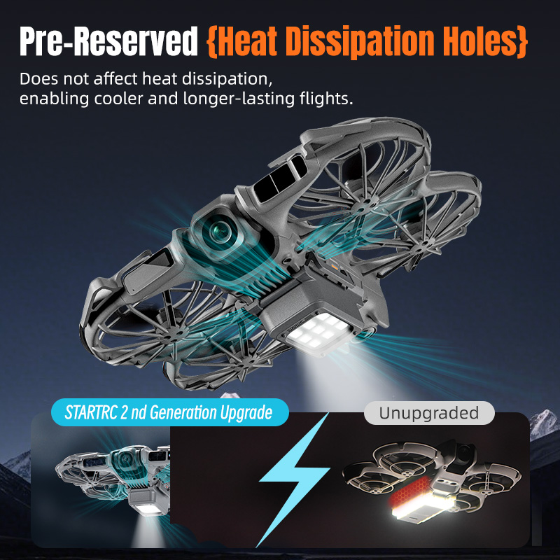 معدات الهبوط STARTRC LED لـ DJ - مراجعة Drone Beacon Light وسعره