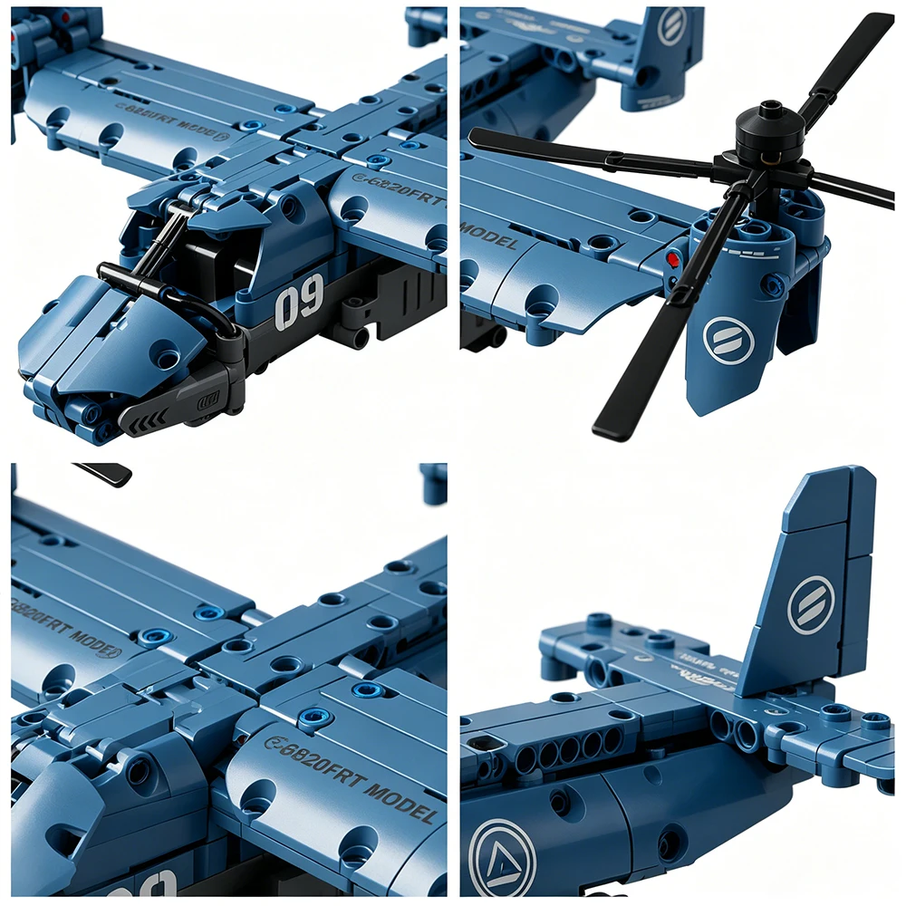 مجموعة مكعبات بناء طائرة V-22  - مراجعة Jjrc Drone X12 وسعره
