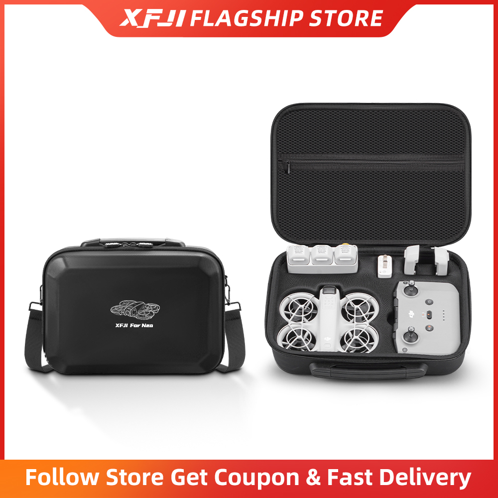 حقيبة حمل XFJI متوافقة مع DJI  - مراجعة Drone Hard Shell Case وسعره